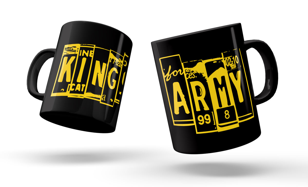 King's Royal Riders MC. King's Army Printed Ceramic Mug